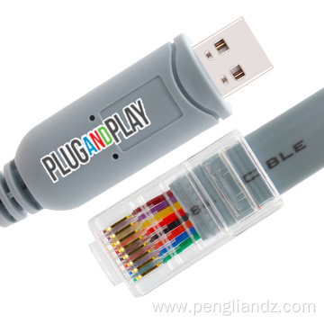 Plug/Play FTDI-FT232RL USB to RJ45 Console Cable Router